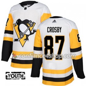 Adidas Maillot de Hockey Pittsburgh Penguins Sidney Crosby 87 2017-2018 Blanc Authentic - Enfant